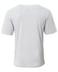 A4 Adult Softek T-Shirt silver ModelBack