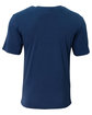 A4 Adult Softek T-Shirt navy ModelBack