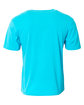 A4 Adult Softek T-Shirt electric blue ModelBack