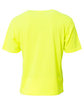 A4 Adult Softek T-Shirt safety yellow ModelBack