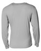 A4 Men's Softek Long-Sleeve T-Shirt silver ModelBack