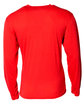 A4 Men's Softek Long-Sleeve T-Shirt scarlet ModelBack