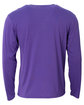 A4 Men's Softek Long-Sleeve T-Shirt purple ModelBack