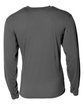 A4 Men's Softek Long-Sleeve T-Shirt graphite ModelBack