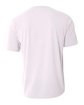 A4 Men's  Spun Poly T-Shirt white ModelBack