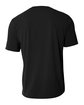 A4 Men's  Spun Poly T-Shirt black ModelBack