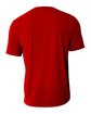 A4 Men's  Spun Poly T-Shirt scarlet ModelBack