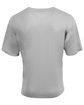 A4 Unisex Sprint V-Neck T-Shirt silver ModelBack