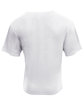 A4 Unisex Softek V-Neck T-Shirt white ModelBack