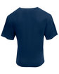 A4 Unisex Softek V-Neck T-Shirt navy ModelBack