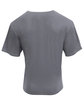 A4 Unisex Softek V-Neck T-Shirt graphite ModelBack