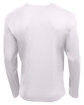 A4 Unisex Sprint Long-Sleeve Pocket T-Shirt white ModelBack