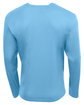 A4 Unisex Sprint Long-Sleeve Pocket T-Shirt light blue ModelBack