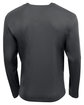 A4 Unisex Sprint Long-Sleeve Pocket T-Shirt graphite ModelBack