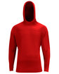 A4 Unisex Airflex Long-Sleeve Scuba Neck Hooded T-Shirt  