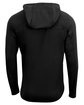 A4 Unisex Airflex Long-Sleeve Scuba Neck Hooded T-Shirt black ModelBack