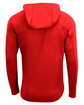 A4 Unisex Airflex Long-Sleeve Scuba Neck Hooded T-Shirt scarlet ModelBack