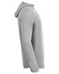 A4 Unisex Airflex Long-Sleeve Scuba Neck Hooded T-Shirt silver ModelSide