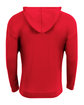 A4 Unisex Softek Long-Sleeve Hooded T-Shirt scarlet ModelBack