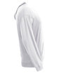 A4 Unisex Softek Long-Sleeve Hooded T-Shirt white ModelSide