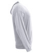 A4 Unisex Softek Long-Sleeve Hooded T-Shirt silver ModelSide