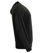 A4 Unisex Softek Long-Sleeve Hooded T-Shirt black ModelSide