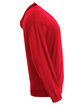 A4 Unisex Softek Long-Sleeve Hooded T-Shirt scarlet ModelSide