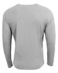 A4 Unisex Airflex Long-Sleeve Raglan T-Shirt silver ModelBack