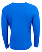 A4 Unisex Airflex Long-Sleeve Raglan T-Shirt royal ModelBack