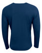 A4 Unisex Airflex Long-Sleeve Raglan T-Shirt navy ModelBack