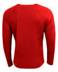 A4 Unisex Airflex Long-Sleeve Raglan T-Shirt scarlet ModelBack