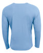 A4 Unisex Airflex Long-Sleeve Raglan T-Shirt light blue ModelBack