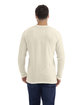 Next Level Apparel Men's Cotton Long-Sleeve Crew natural ModelBack