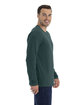 Next Level Apparel Men's Cotton Long-Sleeve Crew forest green ModelSide