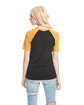 Next Level Apparel Unisex Raglan Short-Sleeve T-Shirt  ModelBack
