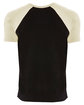 Next Level Apparel Unisex Raglan Short-Sleeve T-Shirt natural/ black FlatBack