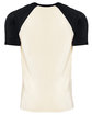 Next Level Apparel Unisex Raglan Short-Sleeve T-Shirt black/ natural OFBack
