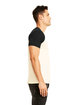 Next Level Apparel Unisex Raglan Short-Sleeve T-Shirt black/ natural ModelSide
