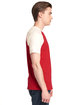 Next Level Apparel Unisex Raglan Short-Sleeve T-Shirt natural/ red ModelSide