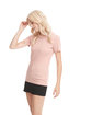 Next Level Apparel Ladies' T-Shirt desert pink ModelSide