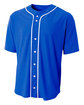 A4 Short Sleeve Full Button Baseball Top  