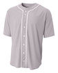 A4 Short Sleeve Full Button Baseball Top  