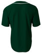 A4 Short Sleeve Full Button Baseball Top forest green ModelBack