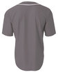 A4 Short Sleeve Full Button Baseball Top graphite ModelBack