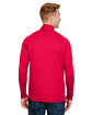 A4 Adult Daily Polyester Quarter-Zip scarlet ModelBack