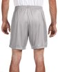 A4 Adult 7" Inseam Cooling Performance Short silver ModelBack