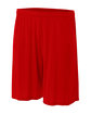 A4 Adult 7" Inseam Cooling Performance Short scarlet OFFront
