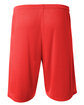 A4 Men's 7" Power Mesh Practice Short scarlet ModelBack