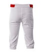 A4 Men's Baseball Knicker Pant white/ cardinal ModelBack