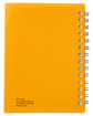 Prime Line Medium Spiral Curve Notebook translucnt ornge ModelBack